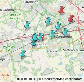 Mappa Via II Giugno, 20018 Sedriano MI, Italia (3.18333)