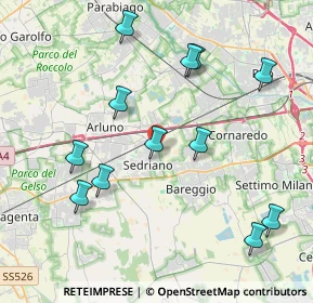 Mappa Via 2 Giugno, 20018 Sedriano MI, Italia (4.28583)