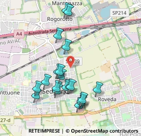 Mappa Via 2 Giugno, 20018 Sedriano MI, Italia (0.942)