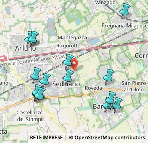 Mappa Via 2 Giugno, 20018 Sedriano MI, Italia (2.35313)