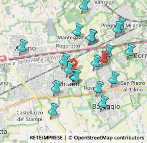 Mappa Via 2 Giugno, 20018 Sedriano MI, Italia (1.8725)