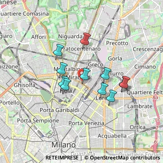 Mappa Via Belgirate 15 presso Artemedica, 20125 Milano MI, Italia (1.44818)