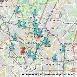 Mappa Via Belgirate 15 presso Artemedica, 20125 Milano MI, Italia (2.07778)