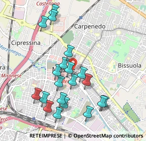 Mappa Via F. S. Fapanni, 30174 Venezia VE, Italia (0.9775)
