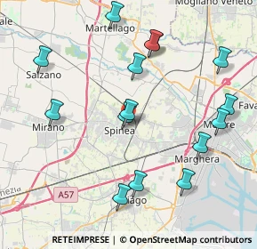 Mappa Via Carlo Cattaneo, 30038 Spinea VE, Italia (4.37333)
