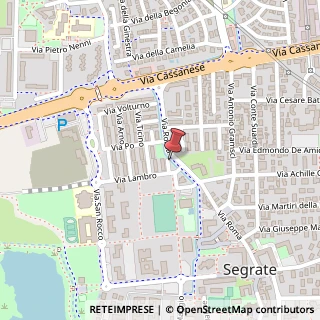 Mappa Via Olona, 9, 20090 Segrate, Milano (Lombardia)