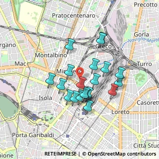 Mappa Via Angera, 20125 Milano MI, Italia (0.7335)