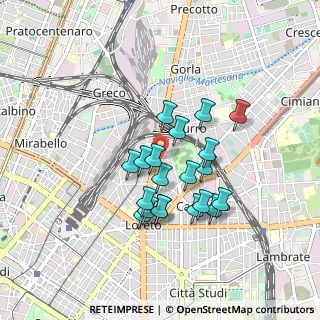 Mappa Milano, 20127 Milano MI, Italia (0.7205)