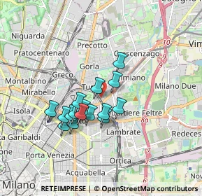 Mappa Via Carlo Esterle, 20132 Milano MI, Italia (1.33688)