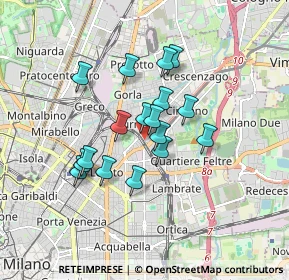Mappa Via Carlo Esterle, 20132 Milano MI, Italia (1.32824)