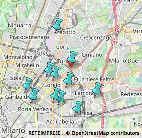 Mappa Via Carlo Esterle, 20132 Milano MI, Italia (1.86545)