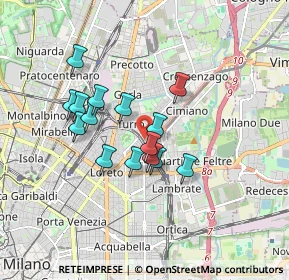 Mappa Via Carlo Esterle, 20132 Milano MI, Italia (1.37533)