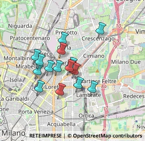 Mappa Via Carlo Esterle, 20132 Milano MI, Italia (1.39067)