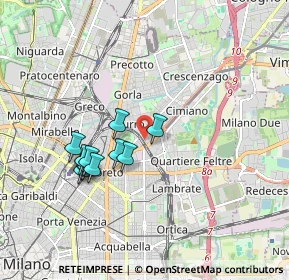 Mappa Via Carlo Esterle, 20132 Milano MI, Italia (1.58)