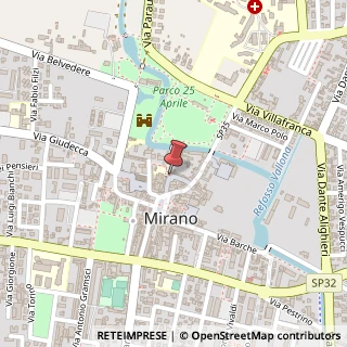 Mappa Calle Ghirardi, 21, 30035 Mirano, Venezia (Veneto)