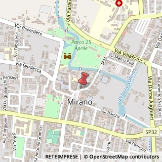 Mappa Piazza Martiri della Libertà, 30, 30035 Mirano, Venezia (Veneto)