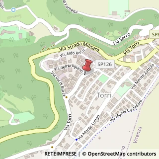 Mappa Via torri 76, 36057 Arcugnano, Vicenza (Veneto)