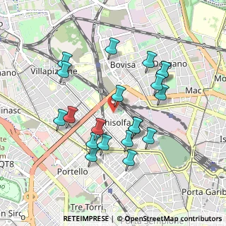 Mappa Via Melchiorre Delfico, 20155 Milano MI, Italia (0.8965)