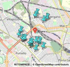 Mappa Via Melchiorre Delfico, 20155 Milano MI, Italia (0.8375)