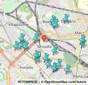 Mappa Via Melchiorre Delfico, 20155 Milano MI, Italia (1.1065)