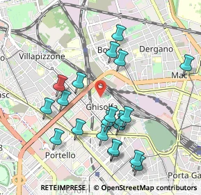 Mappa Via Melchiorre Delfico, 20155 Milano MI, Italia (0.9915)