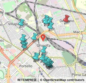 Mappa Via Melchiorre Delfico, 20155 Milano MI, Italia (0.9755)