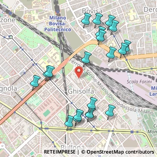 Mappa Via Melchiorre Delfico, 20155 Milano MI, Italia (0.596)