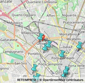 Mappa Via Melchiorre Delfico, 20155 Milano MI, Italia (2.91833)