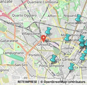 Mappa Via Melchiorre Delfico, 20155 Milano MI, Italia (3.12071)