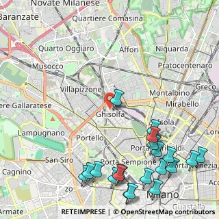 Mappa Via Melchiorre Delfico, 20155 Milano MI, Italia (3.0525)