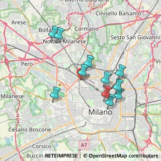 Mappa Via Melchiorre Delfico, 20155 Milano MI, Italia (3.41727)
