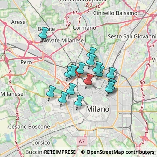 Mappa Via Melchiorre Delfico, 20155 Milano MI, Italia (2.65353)