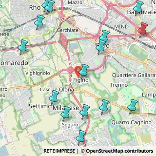 Mappa Via Filippo Anghileri, 20153 Milano MI, Italia (2.94267)