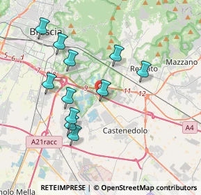Mappa Via Don Lorenzo Milani, 25129 Buffalora BS, Italia (3.58455)