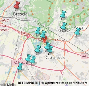 Mappa Via Don Lorenzo Milani, 25129 Buffalora BS, Italia (3.89417)
