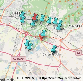 Mappa Via Don Lorenzo Milani, 25129 Buffalora BS, Italia (3.36938)