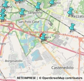 Mappa Via Don Lorenzo Milani, 25129 Buffalora BS, Italia (3.37)