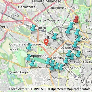 Mappa Via Francesco de Lemene, 20151 Milano MI, Italia (2.412)