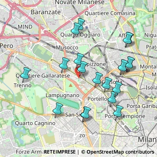 Mappa Via Francesco de Lemene, 20151 Milano MI, Italia (2.146)