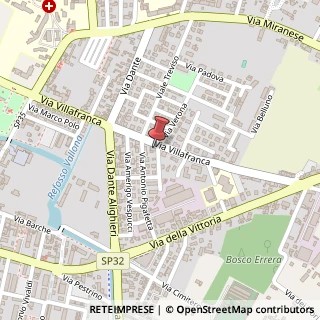 Mappa Via Villafranca, 12, 30035 Mirano, Venezia (Veneto)