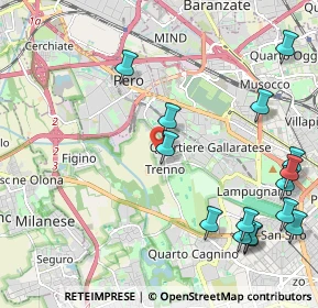 Mappa Via De Chirico Giorgio, 20151 Milano MI, Italia (2.71133)