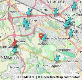 Mappa Via De Chirico Giorgio, 20151 Milano MI, Italia (2.46929)