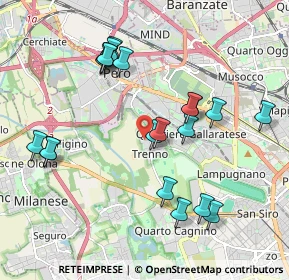 Mappa Via De Chirico Giorgio, 20151 Milano MI, Italia (2.007)