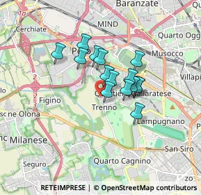 Mappa Via De Chirico Giorgio, 20151 Milano MI, Italia (1.16067)