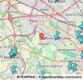 Mappa Via De Chirico Giorgio, 20151 Milano MI, Italia (3.53357)