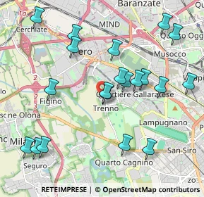 Mappa Via De Chirico Giorgio, 20151 Milano MI, Italia (2.1885)