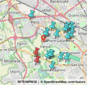 Mappa Via De Chirico Giorgio, 20151 Milano MI, Italia (1.856)