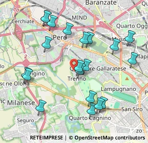 Mappa Via De Chirico Giorgio, 20151 Milano MI, Italia (2.0995)