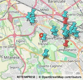 Mappa Via De Chirico Giorgio, 20151 Milano MI, Italia (2.0865)