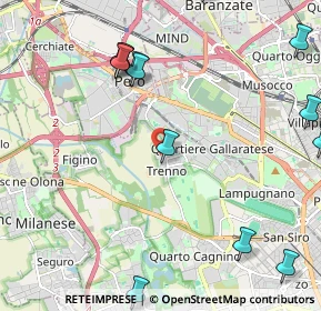 Mappa Via De Chirico Giorgio, 20151 Milano MI, Italia (2.81538)